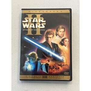 Star Wars: Attack Of The Clones 2002 DVD Widescreen Sci-Fi Movie Pre-Owned